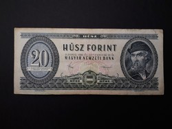 20 Forint 1980 papírpénz - Magyar 20 Ft 1980 papír kék húszas bankjegy