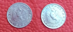 2 pcs 10 shillings 1975.1985