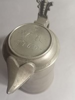 18th century tin cup