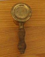 Mini copper spout jar with wooden handle