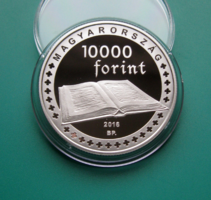 2016 - Magyarország Alaptörvénye - ezüst 10.000 Ft - PP  - certivel, ismertetővel