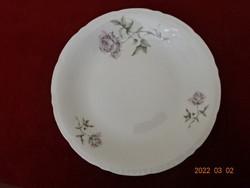 Czechoslovakian porcelain round meat bowl with rose pattern. He has! Jókai.
