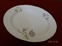 Czechoslovakian porcelain oval meat bowl with rose pattern. He has! Jókai.