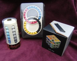 Tower of Babel + magic ring + hunter cube logic game from 1981-82, 1996 from rubik era retro