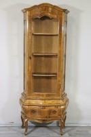 Xvi.Lajos style baroque belly, two-part display cabinet 182x76x32cm
