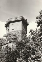 Retro postcard - Visegrád, residential tower ((xiii.)