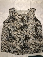 Leopard patterned women's top