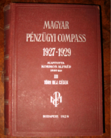 MAGYAR PÉNZÜGYI COMPASS 1927-1929 III.KÖTET: TÖRV.BEJ.CÉGEK