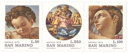 San Marino emlékbélyegek teljes-sor 1975