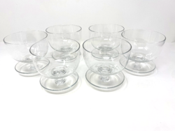 Saara Hopea Finn Design, 6 darab talpas desszertes üveg pohár, tál - CZ