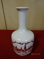 Lowland porcelain brandy bottle with soprano inscription. He has! Jókai.