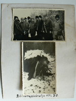 Company after the hunt with a trophy in Idol (1942 x. 8), 2 pcs photo (2 pieces 13.5x8.5 cm) original
