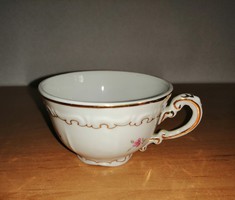 Zsolnay porcelán arany tollazott kávéscsésze (F-1-2)