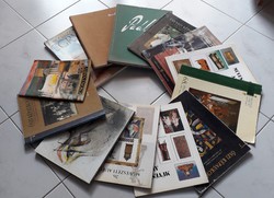 13 db-os csomag- Leütési árakkal aukciós katalógusok BÁV, Polgár + könyvek, összesen