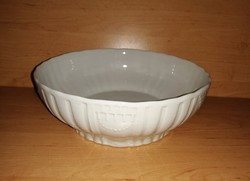 Zsolnay fehér porcelán pogácsás köretes tál Hungaria sorozat 24,5 cm (z)