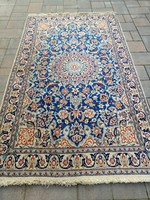 Kézi csomózású Iráni Nain Luxus szőnyeg selyemkontúros Alkudható!