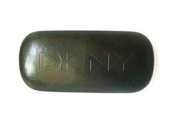 DKNY Donna Karan New York fekete bőr szemüvegtok