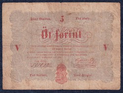 War of Independence (1848-1849) kossuth bankó 5 forint banknote 1848 (id51265)