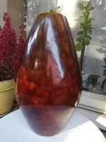 Brown granite vase 23.5 cm