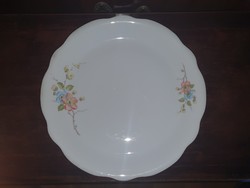 Gilded Zsolnay antique flower pattern side dish, pasta bowl,