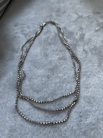 Beautiful 3 row marked silver chain