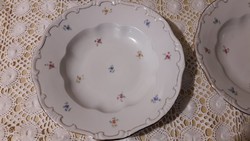Zsolnay, szép virágos, porcelán tányérok