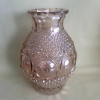 Retró! Üveg váza, lüszteres, Oberglas (nem kicsi!)