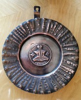 Twin horoscope bronze wall plate, wall decoration