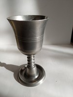 Antique tin goblet