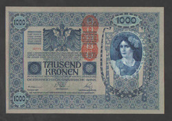 1000 korona 1902.  Kék papír! GYÖNYÖRŰ!! UNC!! DÖ!!