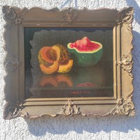 János Molnár z still life painting with fruits Fruit still life !!