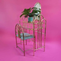 Copper dressing table + chair