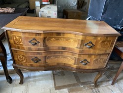 Chippendale 2 drawer chest of drawers