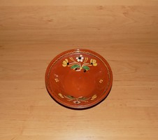 Hódmezővásárhely glazed ceramic wall plate 18.5 cm (n)