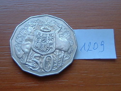 AUSZTRÁLIA 50 CENT 1981 Réz-nikkel, CÍMER, Elizabeth II #1209