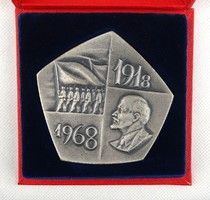 1H908 Szocreál pedagógus kitüntetés eredeti díszdobozban 1968