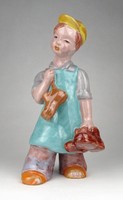 1H671 Unmarked RAHMER Ceramic Shoemaker Boy 23 cm