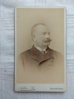 Antik CDV vizitkártya kemény hátú fotó 100 éves vagy több  Adler Lipót Brassó