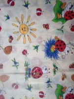 Fairy ladybug 1970s textile (205x148cm)