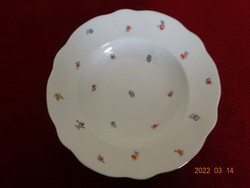Zsolnay porcelain deep plate, antique, diameter 23 cm. He has! Jókai.