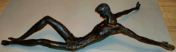 Kiss Sándor ( 1925 - 1999 ) nagy méretű bronz korpusz Krisztus szobor 60 cm