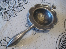 Antique silver-plated tea filter approx. 17 cm