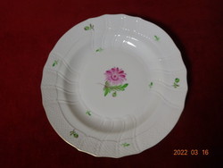 Herend porcelain deep plate with pink flowers. Diameter 25.5 Cm. There are! Jókai.