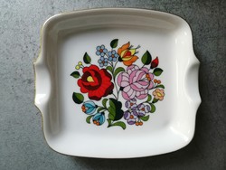 Kalocsa porcelain square ashtray 13 cm