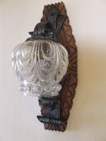 Old wrought iron wall lamp, wall lamp