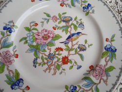 Aynsley bird on a floral plate