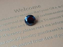 Fekete moissanit gyémánt 1,15 ct ( 6 mm)
