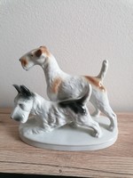 GDR porcelán kutyák