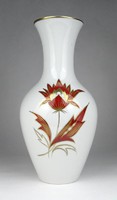1H725 Old Large Gilded Flower Unterweissbach Porcelain Vase 26.5 Cm