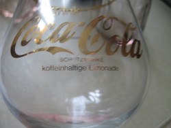 Coca Cola talpas pohár arany felirattal